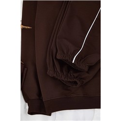 Kahverengi 3'lü Paket T-shirt Sweatshirt Eşofman Altı Takım TBBAW26TS00010