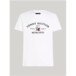 Embroidered Tommy Arch Logo T-Shirt