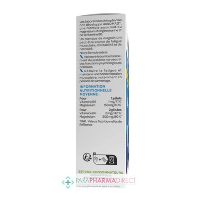Arkopharma Arkomag - Magnésium B6 Nervosité & Fatigue B6