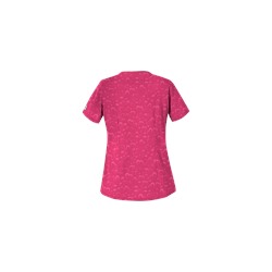 UA Forever Hearts Fuchsia Print Scrub Top