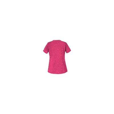 UA Forever Hearts Fuchsia Print Scrub Top
