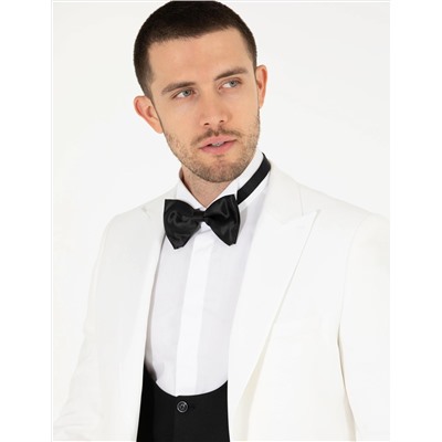 Beyaz Ex. Slim Fit Smokin Damatlık