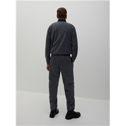 Fleece-Hoodie aus Materialmix
