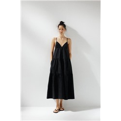 PANELLED MIDI DRESS