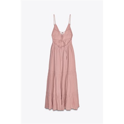 GAUZE MIDI DRESS