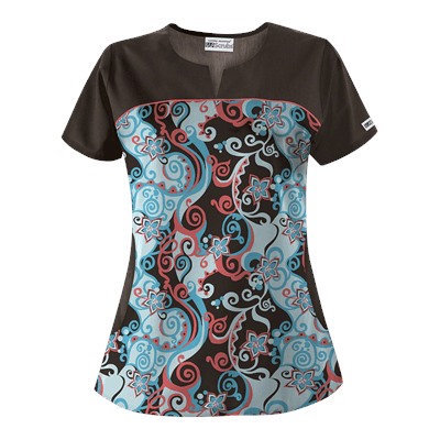 UA Imperial Garden Espresso Scrub Top
