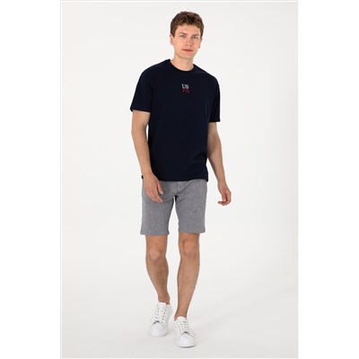 Erkek Comfort Fit Bisiklet Yaka Lacivert Tişört