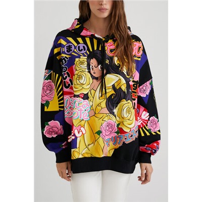 Sudadera oversize japonesa