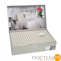Постельное белье "Карвен" Stripe Satin семейное N 164-SS 005 песочный