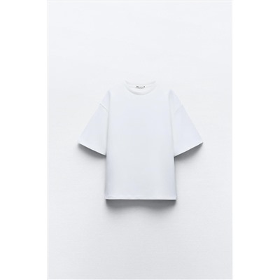 SHORT SLEEVE INTERLOCK SWEATSHIRT