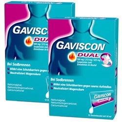 GAVISCON® Dual 500 mg / 213 mg / 325 mg Suspension Sparset