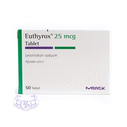 Euthyrox 25 mcg 50 tablet