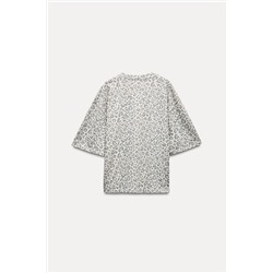 ANIMAL PRINT OVERSIZED T-SHIRT