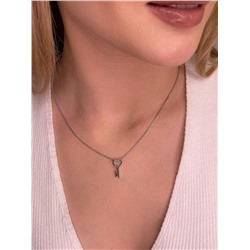 Колье из серебра родированное 925 пробы КЧ-021