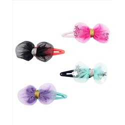 4-Pack Bow Snap Clips