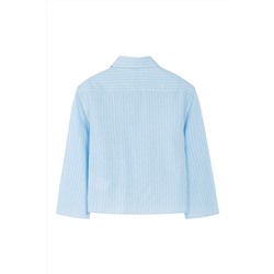 Camisa de rayas Celeste y blanco