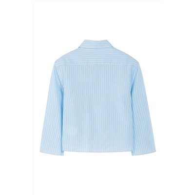 Camisa de rayas Celeste y blanco