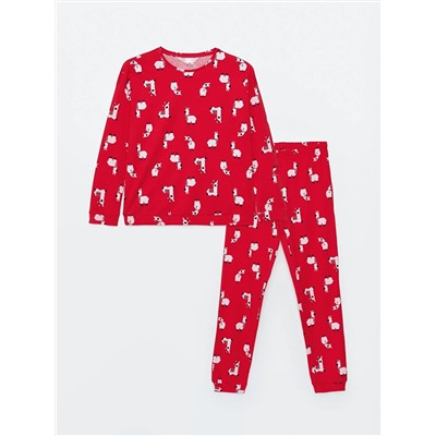 LC Waikiki Bisiklet Yaka Yılbaşı Temalı Uzun Kollu Kadın Pijama Takımı, LCW DREAM                                            
                                            Bisiklet Yaka Yılbaşı Temalı Uzun Kollu Kadın Pijama Takımı