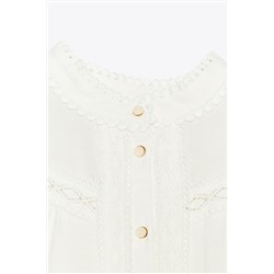 MINI DRESS WITH HEMSTITCH DETAIL