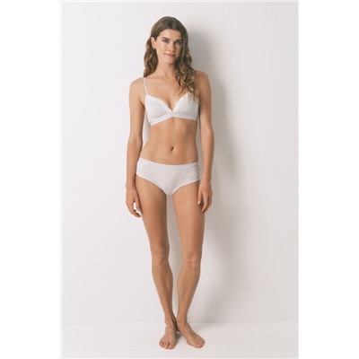 Sujetador triangular CHARMING algodón gris