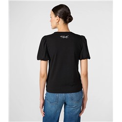 PUFF SLEEVE SEQUIN BONJOUR TEE