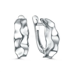 Серьги из серебра родированные С-7568р