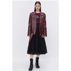 Chaqueta de piel Burdeos