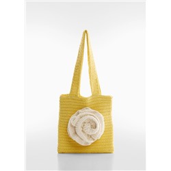 Bolso crochet flor