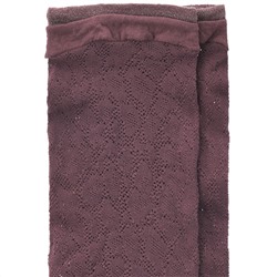 1 Paar Damen Socken mit Lochstickerei