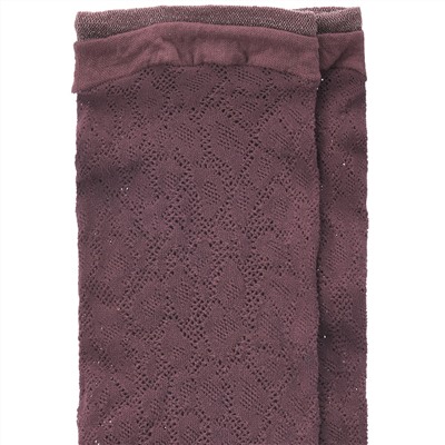 1 Paar Damen Socken mit Lochstickerei