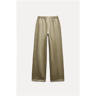 STRAIGHT PLUSH TROUSERS