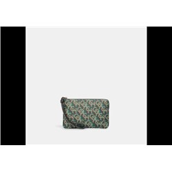 Corner Zip Wristlet With Coach Monogram Print