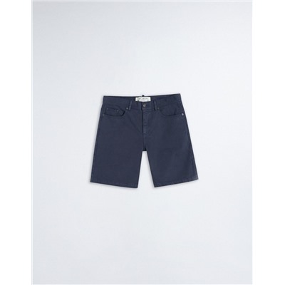 Slim Fit Denim Shorts, Men, Dark Blue