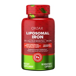 Orzax Liposomal Iron 25mg /Орзакс Железо