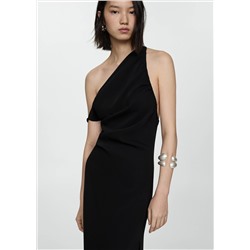 Vestido escote asimétrico