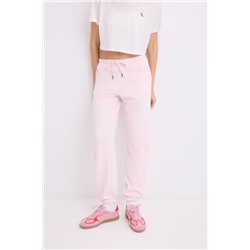 Pantalón largo jogger felpa rosa