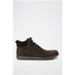 Zapatillas altas de piel Marrón oscuro