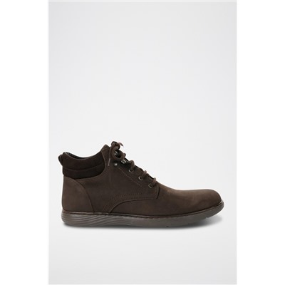 Zapatillas altas de piel Marrón oscuro