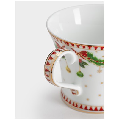 Пара чайная, 1 перс, 2 пр, 200 мл, фарфор P, белая, Щелкунчик и фея, Magie de Noel