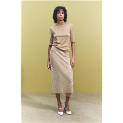 MERCERISED WOOL BLEND T-SHIRT