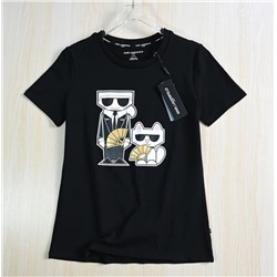 Повседневная хлопковая футболка KARL LAGERFEL*D ОРИГИНАЛ!