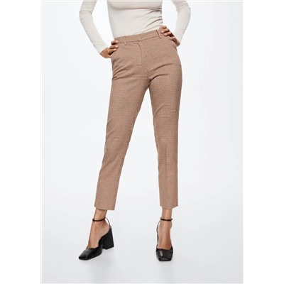 Pantalón traje skinny pata de gallo -  Mujer | MANGO OUTLET Melilla