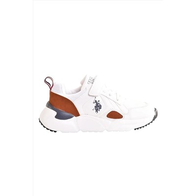 U.S. Polo Assn. Beyaz - Çok Hafif Çok Rahat Günlük Çocuk Spor Ayakkabı SWEX FLT