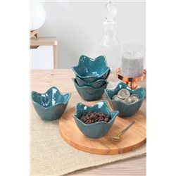 Keramika Yeşil Luster Artistik Zambak Çerezlik / Sosluk 12 Cm 6 Adet ST613106F328A000000MACD700