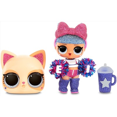 L.O.L. Surprise! All-Star B.B.s Sports Series 2 Cheer Team Sparkly Dolls with 8 Surprises (571780)