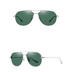 IQ30013 - Солнцезащитные очки ICONIQ JS8509 Bright silver G15 green sheet C05-P25