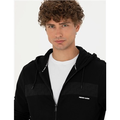 Siyah Regular Fit Hırka