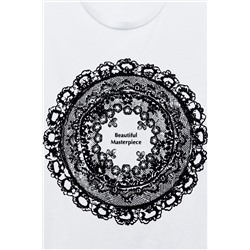 LACE FRONT T-SHIRT