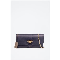 Bandolera de piel - Azul marino - Firenze Artegiani