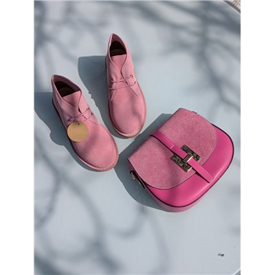 КОМБО Дезерты из натуральной кожи от AB.Z. SAFARY FANDANGO+ AB.ZAPATOS PELLE · 2704 fuxia АКЦИЯ
